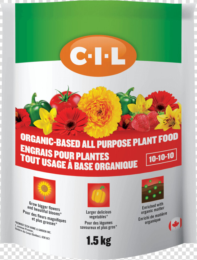 Cil Organic Based All Purpose Plant Food 10 10 10   Cil Aluminum Sulphate  HD Png DownloadTransparent PNG