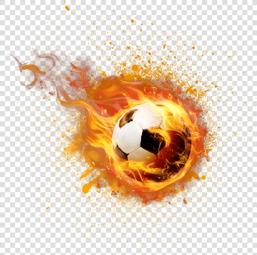 Transparent Flaming Soccer Ball  HD Png DownloadTransparent PNG