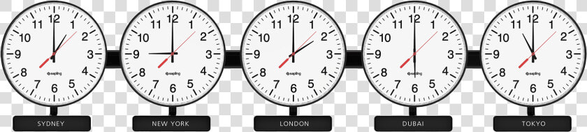 Png Time Difference   5 Time Zone Clock  Transparent PngTransparent PNG