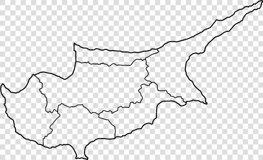 Cyprus Districts Only Blank  HD Png DownloadTransparent PNG