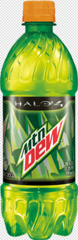 Halo 4 Dew   Bottle Of Mountain Dew  HD Png DownloadTransparent PNG