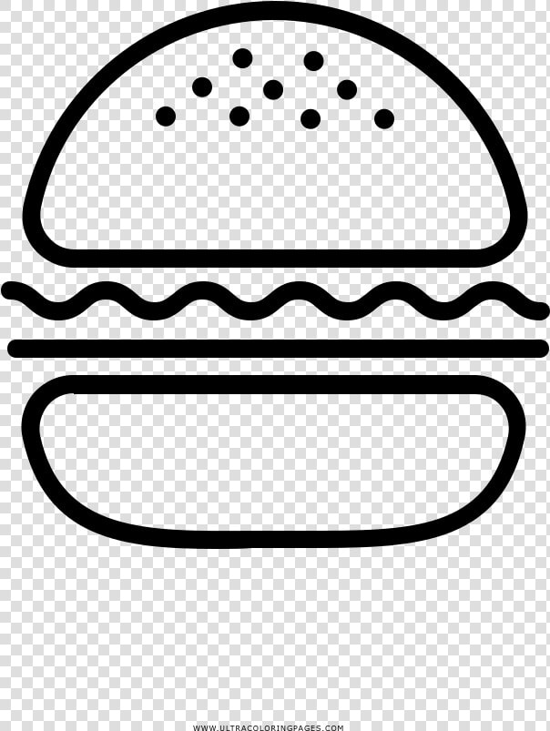 Hamburguesa Página Para Colorear  HD Png DownloadTransparent PNG