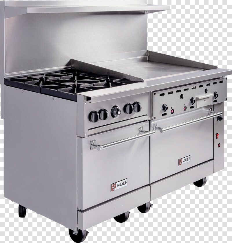 Wolf C60sc 4b24gtn Ranges Griddle  Range  Oven Medium   Kitchen  HD Png DownloadTransparent PNG