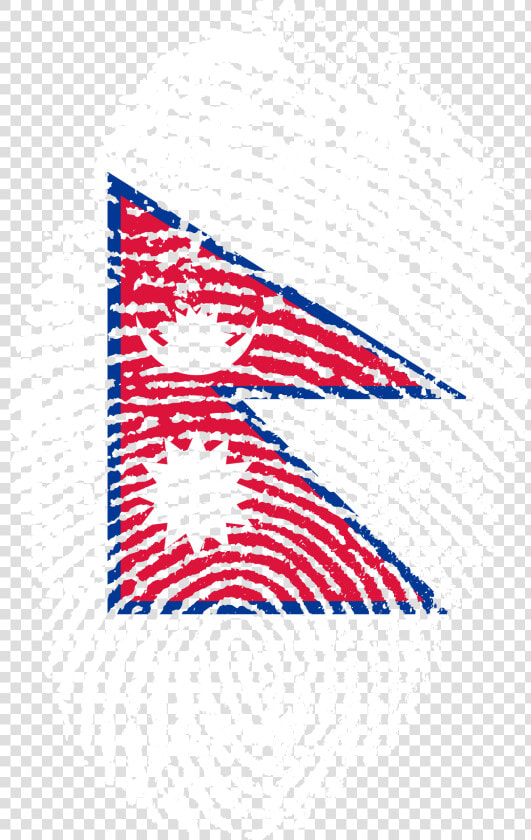 Nepal Flag Fingerprint Country   Nepal Flag Fingerprint  HD Png DownloadTransparent PNG