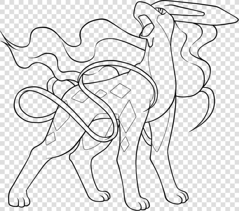 Raikou Coloring Pages Coloring Title Raikou Coloring   Suicune Coloring Pages  HD Png DownloadTransparent PNG