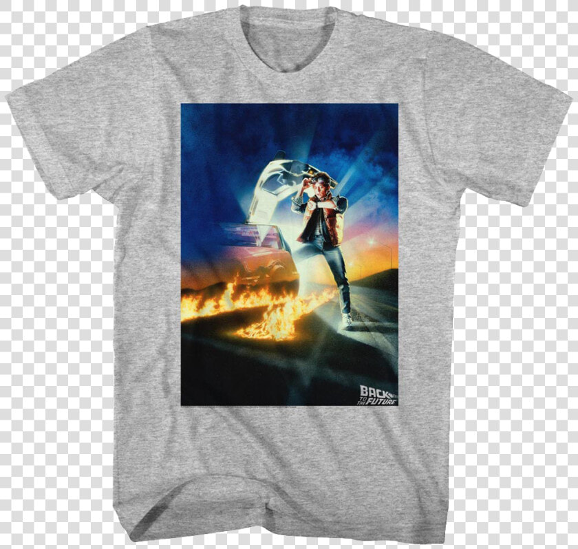 Movie Poster Back To The Future T shirt   Back To The Future Poster Art  HD Png DownloadTransparent PNG