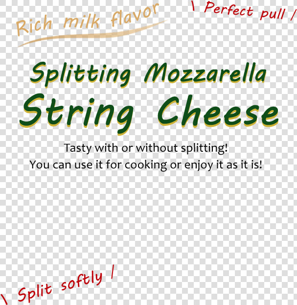 Splitting Mozzarella String Cheese   Calligraphy  HD Png DownloadTransparent PNG