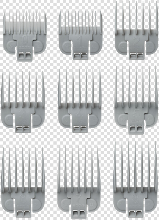 Andis Us 1  Envy Guard Set 11pc   Andis Envy Clippers Blades  HD Png DownloadTransparent PNG