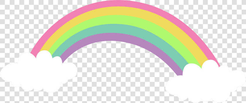 Pink Rainbow With Clouds Png Clipart   Png Download   Transparent Background Rainbow Clipart  Png DownloadTransparent PNG