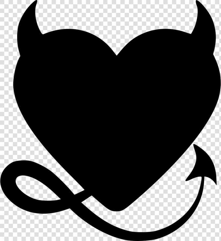 Day Heart Devil   Transparent Heart With Devil Horns  HD Png DownloadTransparent PNG