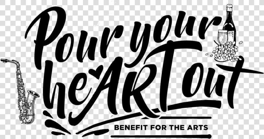 Pour Your Heart Out Event Logo   Calligraphy  HD Png DownloadTransparent PNG