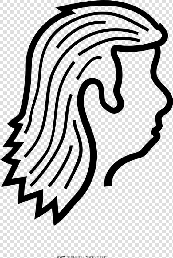 Redneck Mullet Coloring Page   Illustration  HD Png DownloadTransparent PNG