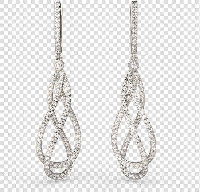 Prestige Intertwined Diamond Earrings   Png Download   Earrings  Transparent PngTransparent PNG