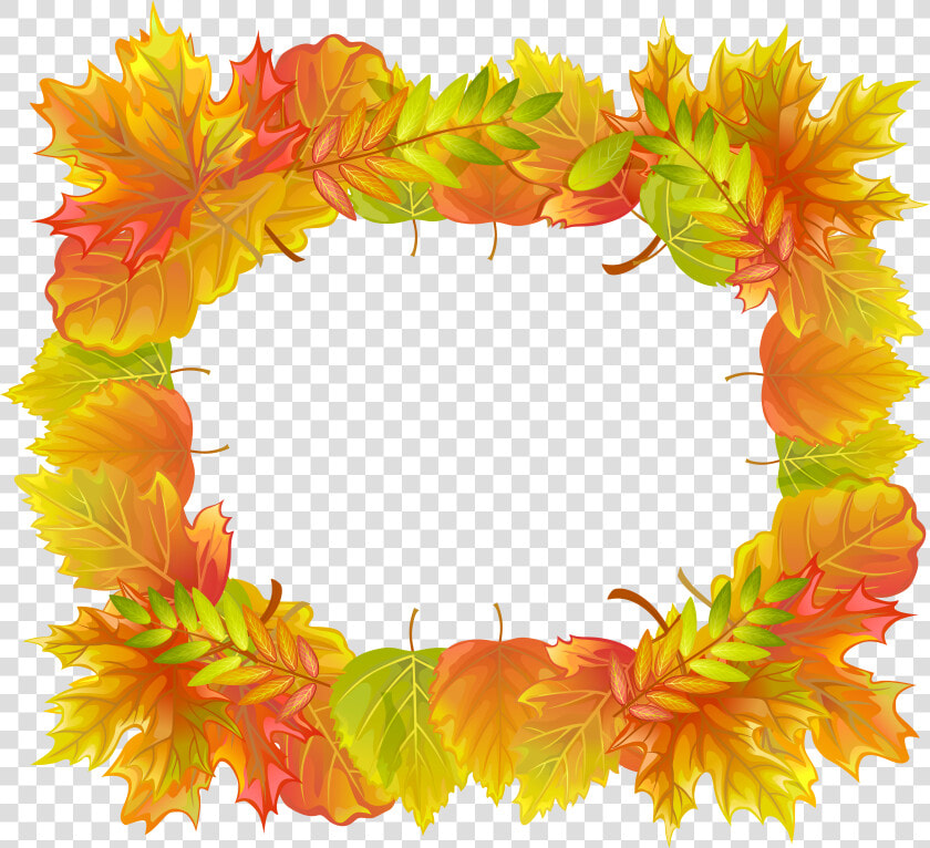 Clipart Royalty Free Download Autumn Leafs Border Png  Transparent PngTransparent PNG