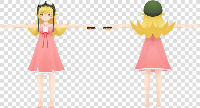 Bakemonogatari Portable Shinobu Oshino   Shinobu Oshino Mmd Model  HD Png DownloadTransparent PNG