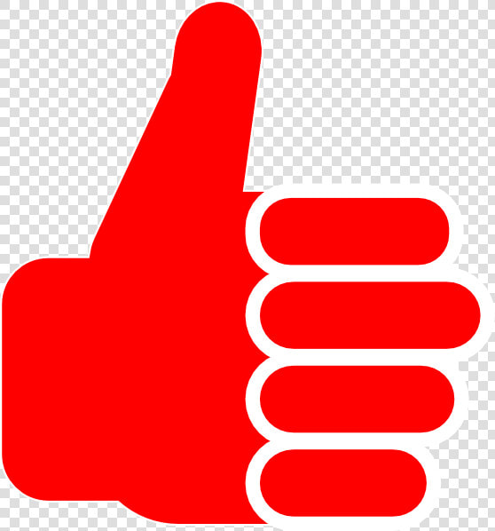 Red Thumbsup Svg Clip Arts  HD Png DownloadTransparent PNG