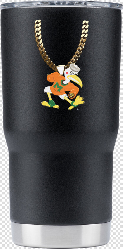 Miami 20 Oz Black To Chain Tumbler   Pint Glass  HD Png DownloadTransparent PNG