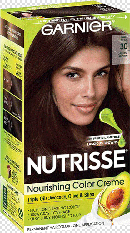 Garnier Hair Dye Dark Brown  HD Png DownloadTransparent PNG