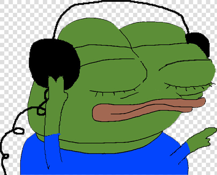 Pepe Listening To Music   Png Download   Pepe Listening To Music Gif  Transparent PngTransparent PNG