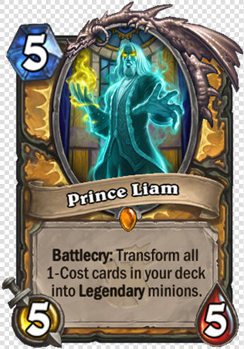 Hearthstone  Card  Reveal  Witchwood  Stream  Live    Prince Liam Hearthstone Card  HD Png DownloadTransparent PNG