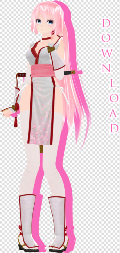 Mmd Tda White Dress Luka  HD Png DownloadTransparent PNG