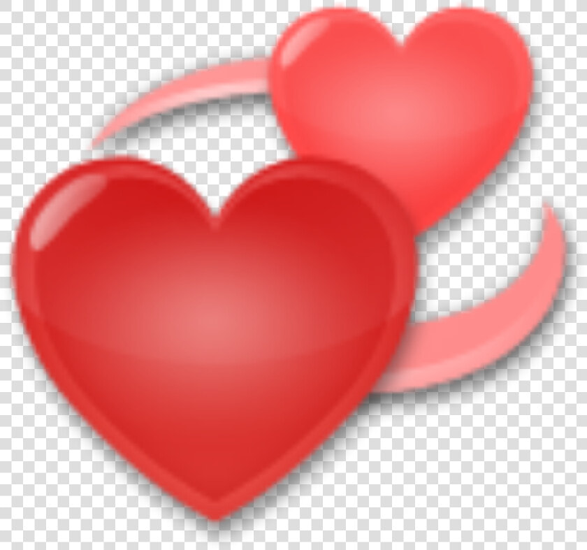  romantic  heart  loving  couples  redheart  red  cute   Revolving Heart Emoji  HD Png DownloadTransparent PNG