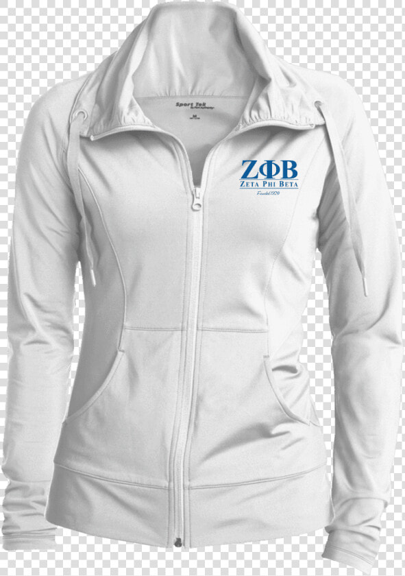 Transparent Zeta Phi Beta Png   Sport Tek Ladies Sport Wick Stretch Full Zip Jacket  Png DownloadTransparent PNG