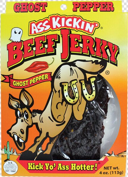 Ass Kickin Carolina Reaper Beef Jerky  HD Png DownloadTransparent PNG