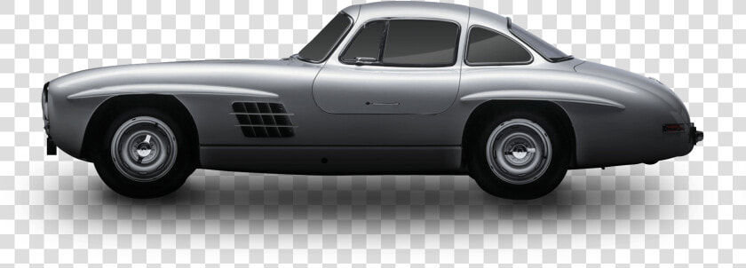 Grey Vintage Porsche   Mercedes benz 300sl  HD Png DownloadTransparent PNG