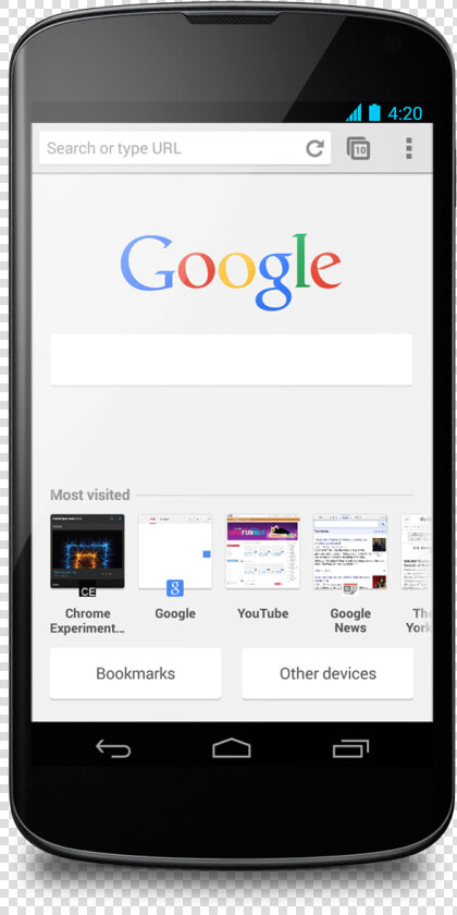 Chrome Beta Ntp Android   Android Phone Chrome Browser  HD Png DownloadTransparent PNG