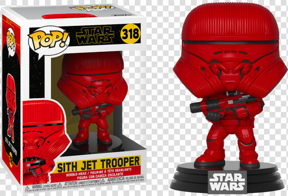 Funko Pop Star Wars The Rise Of Skywalker   Sith Jet Trooper Funko Pop  HD Png DownloadTransparent PNG