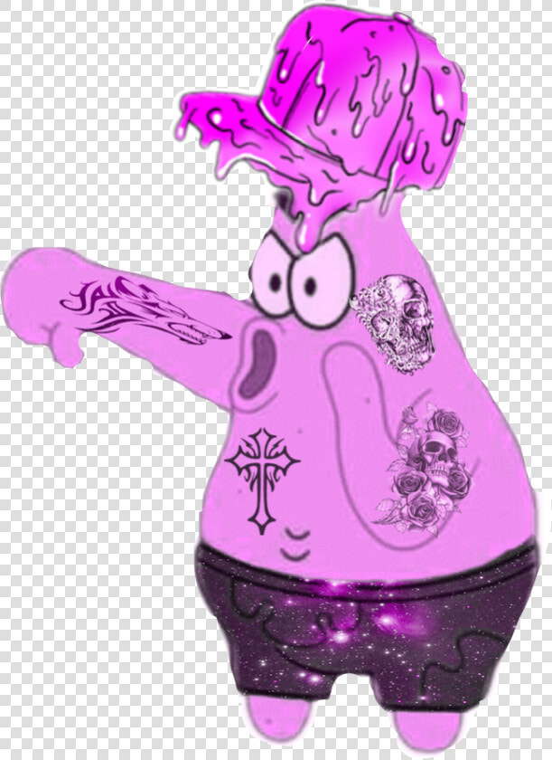  bad  badboy  spongebob  patrick  pink  purple  tattoo   Spongebob And Patrick Bad Boys  HD Png DownloadTransparent PNG