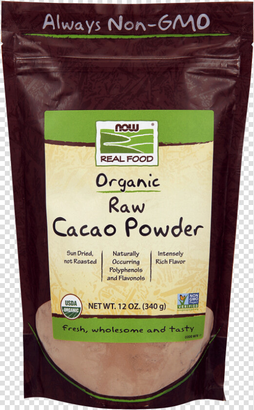 Cacao Powder  Raw  amp  Organic   Now Macadamia Nuts  HD Png DownloadTransparent PNG