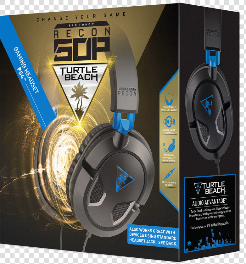 Turtle Beach Ear Force Recon 60p Ps4  HD Png DownloadTransparent PNG