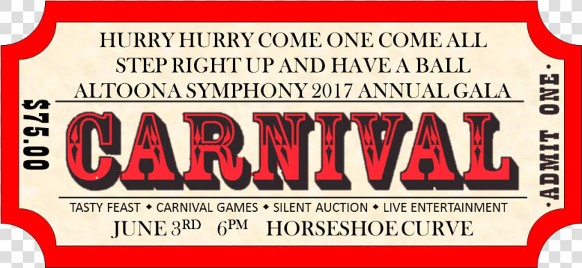 Carnival Transparent Ticket   Hig Whitehorse  HD Png DownloadTransparent PNG