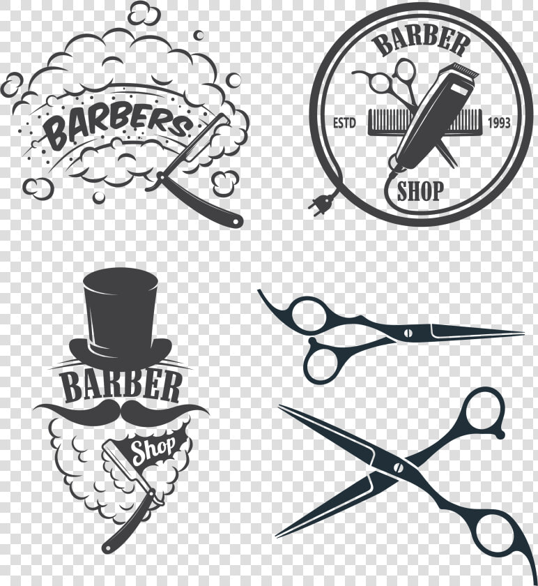 Barber Logo Salon Transprent Png Free Download Ⓒ   Cool Barber Logos Png  Transparent PngTransparent PNG