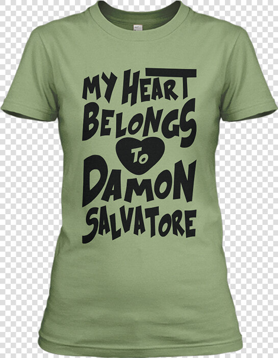 My Heart Belongs To Damon Salvatore   Active Shirt  HD Png DownloadTransparent PNG