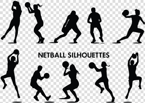 Female Netball Silhouette  HD Png DownloadTransparent PNG