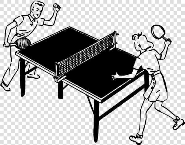 Kids Play Table Tennis   Ping Pong  HD Png DownloadTransparent PNG