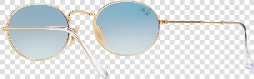 Ray Ban Oval Flat Lenses Gold Rb3547n 001 3f 51   Circle  HD Png DownloadTransparent PNG