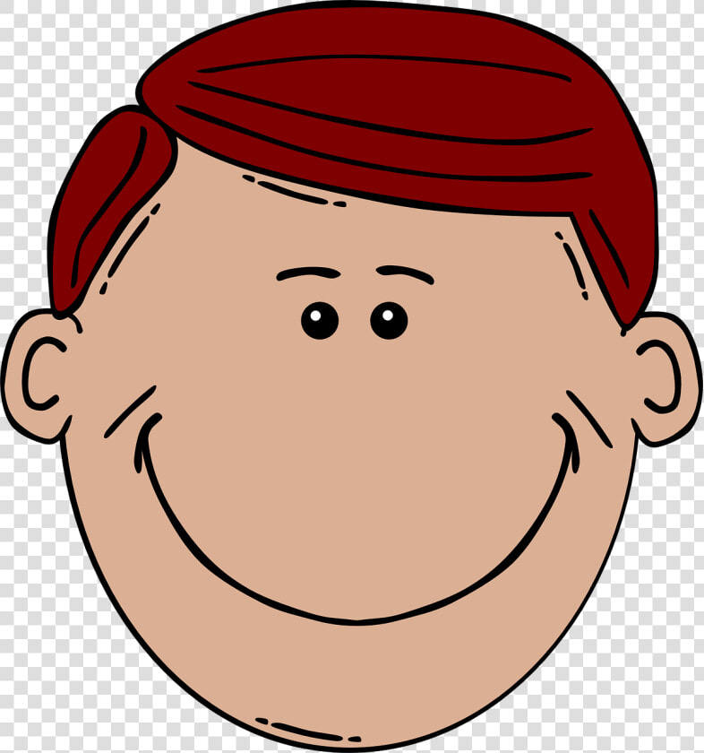 Red Head Man Svg Clip Arts   Body Parts Flashcards Head  HD Png DownloadTransparent PNG