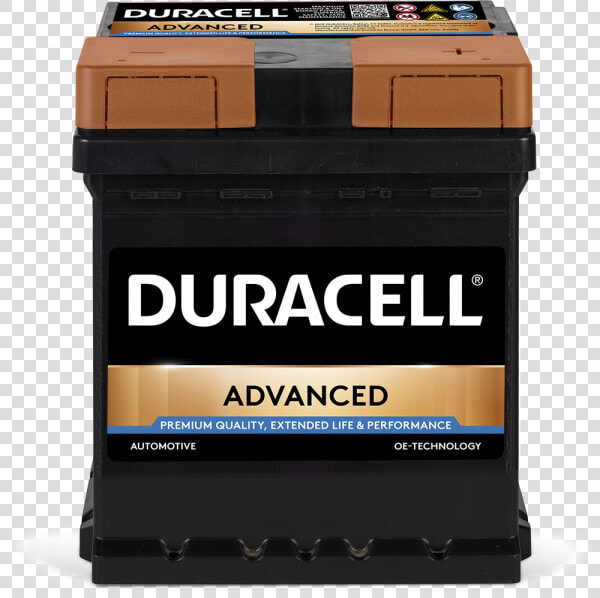 Autobatterien  Starterbatterien  Duracell Advanced   Duracell  HD Png DownloadTransparent PNG