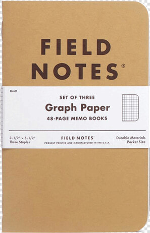 3 Pack Srcset   cdn   Field Notes Kraft Graph  HD Png DownloadTransparent PNG