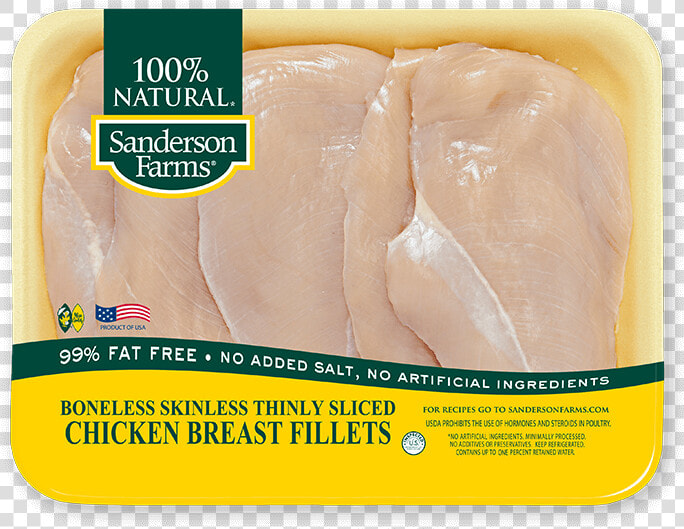 Sanderson Farms Boneless Skinless Chicken Breast  HD Png DownloadTransparent PNG