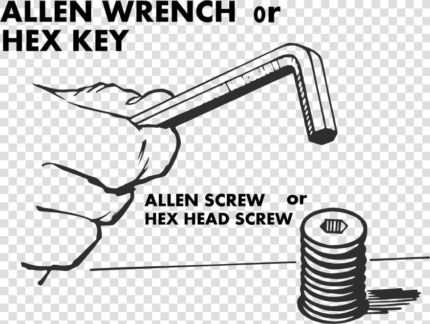 Hex Key And Screw Clip Arts   Allen Key Or Hex Key  HD Png DownloadTransparent PNG