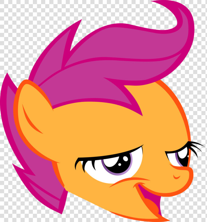 Scootaloo Pink Yellow Nose Vertebrate Head Purple Clip   Mlp Scootaloo Chickun  HD Png DownloadTransparent PNG