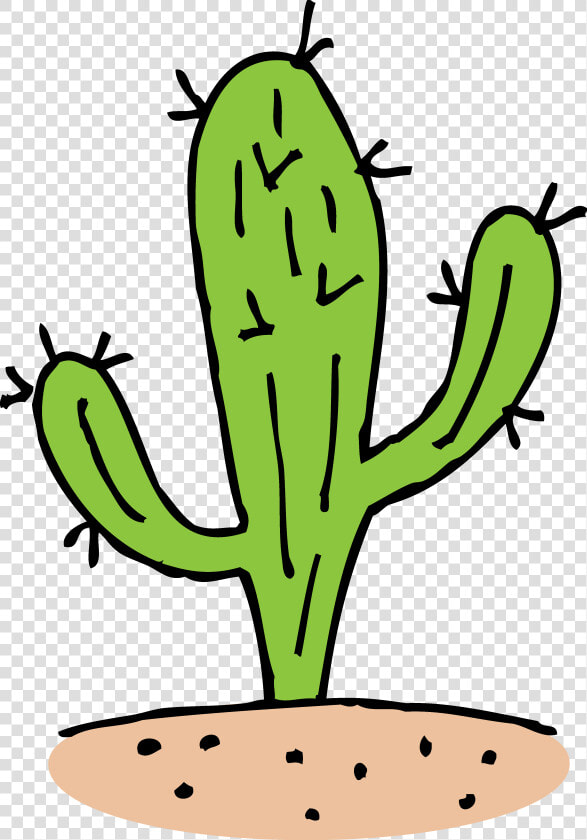 Desert Clipart The Cliparts   Saguaro Cactus Black And White Clipart  HD Png DownloadTransparent PNG