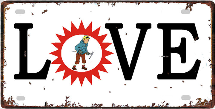 30x15cm Tintin Cartoon Vintage Metal Sign Shabby Chic   Graphic Design  HD Png DownloadTransparent PNG