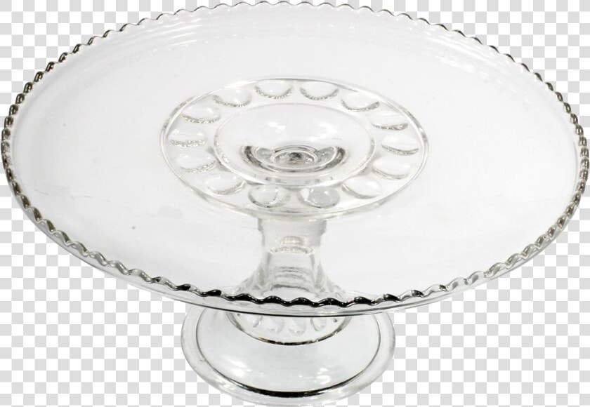 Eapg Antique Glass Cake Stand 1903 Carolina Mayflower   Champagne Stemware  HD Png DownloadTransparent PNG