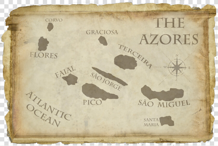 Azores Islands Map Portugal Old Explorers Travel Adventure   Animal  HD Png DownloadTransparent PNG